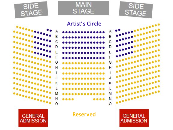 Meramec Music Theatre, Seating Chart